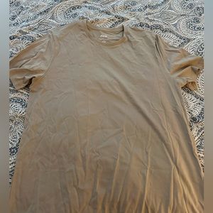 Perk Pima Cotton T-Shirt, Saharan Dust color, size Large.